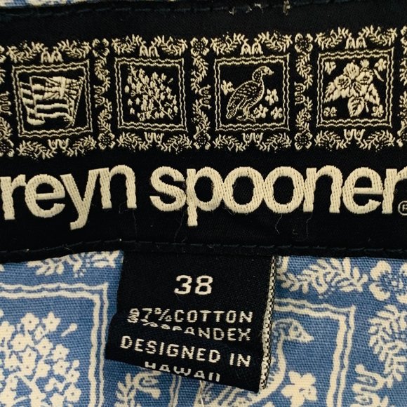 REYN SPOONER  38X30 TWILL TAN PANTS  Straight Flat Front - Picture 14 of 14